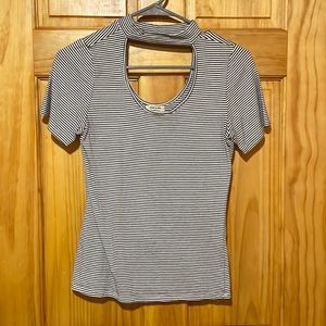 Size medium fitted shirt with cutout